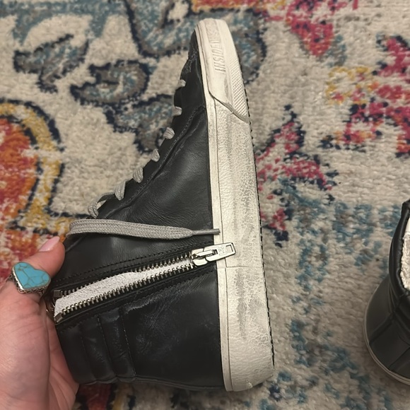 💖💖💖GOLDEN GOOSE WOMEN'S SLIDE CLASSIC - BLACK/NAVY - Picture 6 of 8